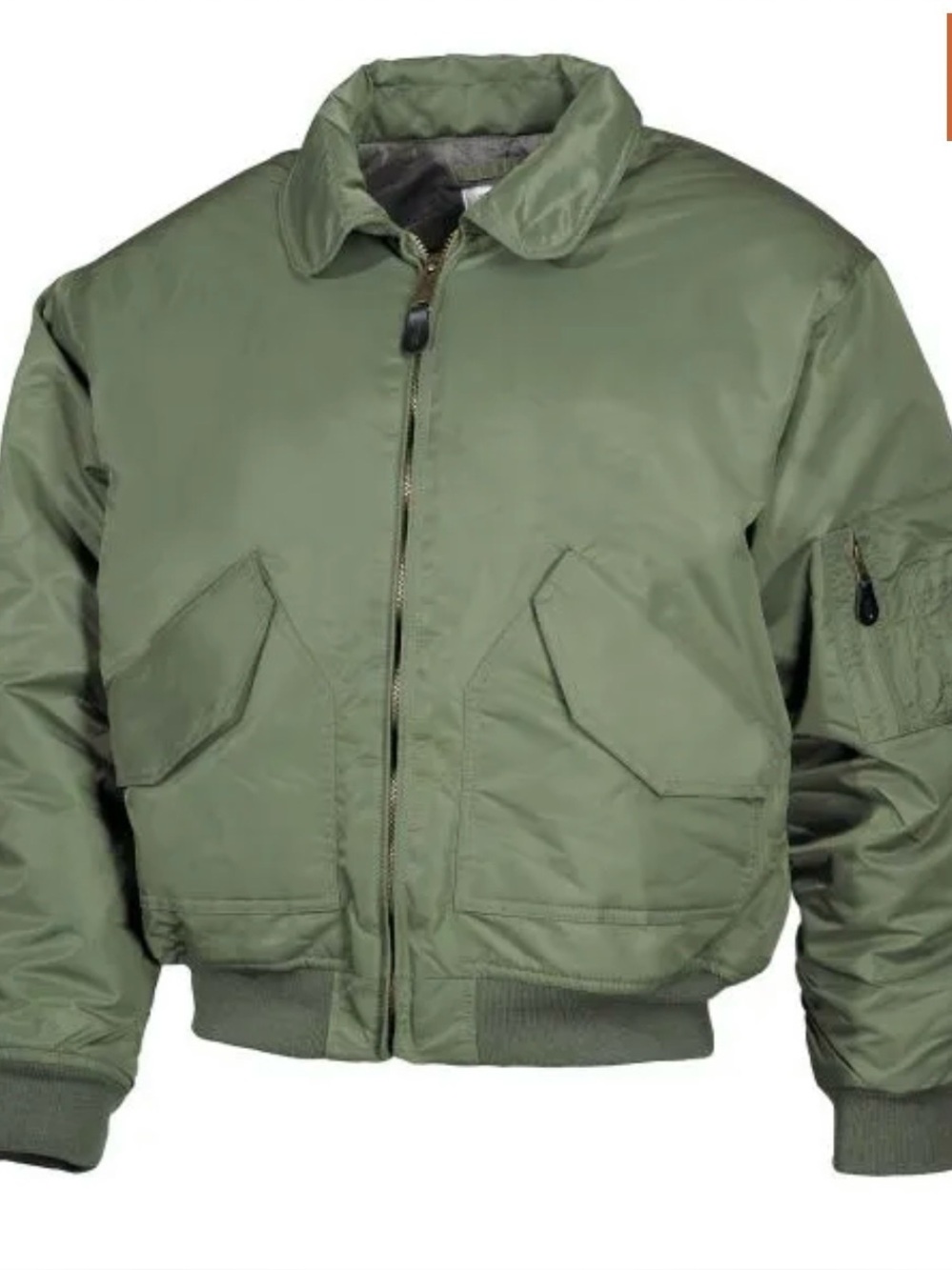 Men's Olive Green Bomber Jacket